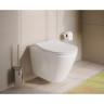 Комплект подвесной безободковый унитаз VITRA INTEGRA ROUND, система инсталляции VITRA V12, кнопка SIRIUS глянцевый хром, тонкое сиденье микролифт 9856B003-7205