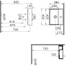 Раковина-чаша VITRA ARCHIPLAN c отверстием под смеситель, прямоугольная 45 см, цвет белый 7400B003-0001